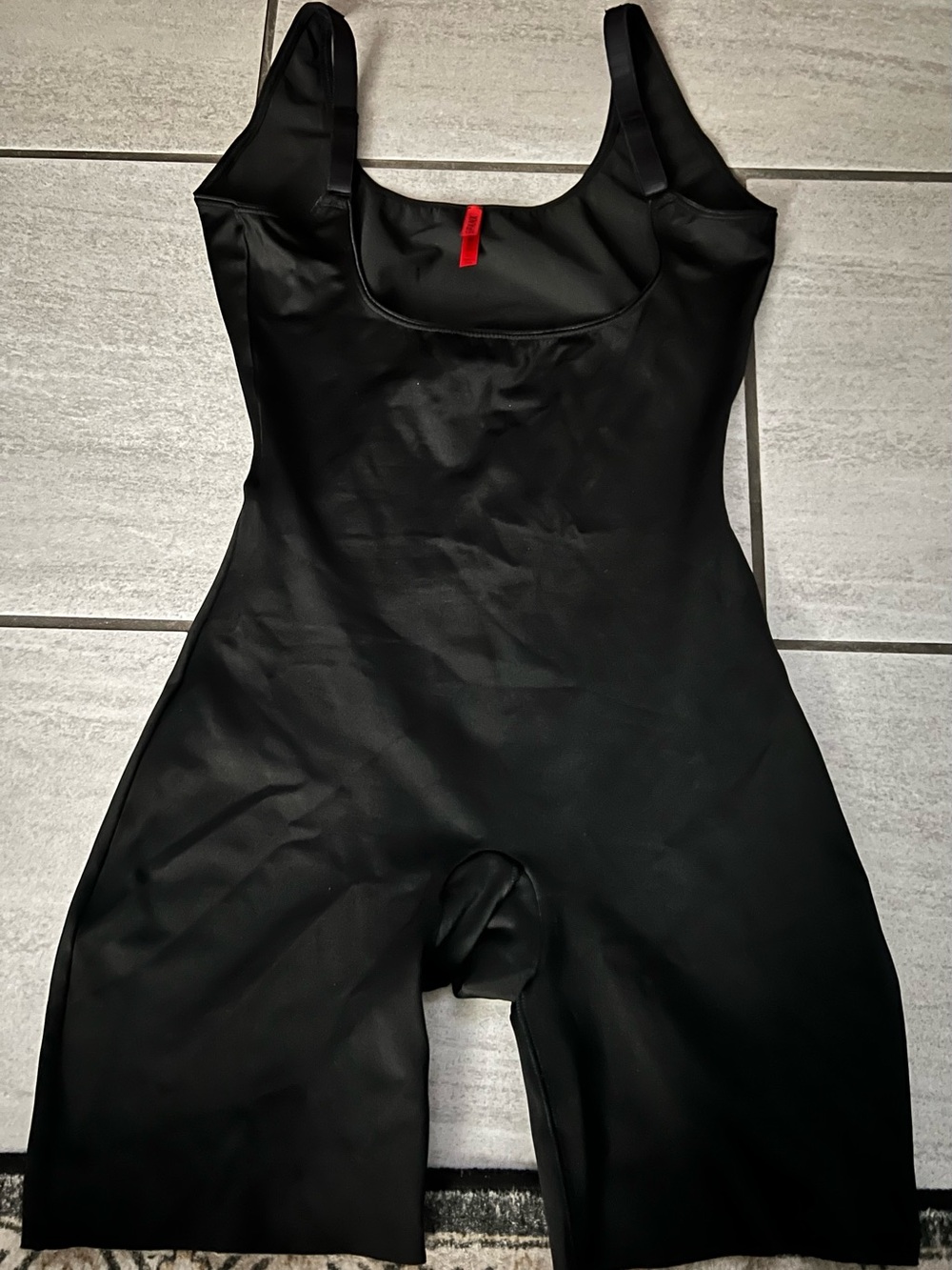 SPANX Black One-Piece Shaping Bodysuit- open bust